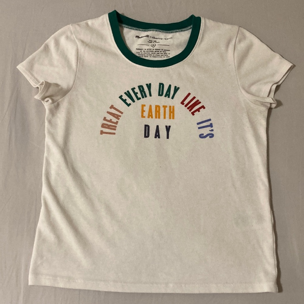 Madewell X Charity: Water White Baby Tee